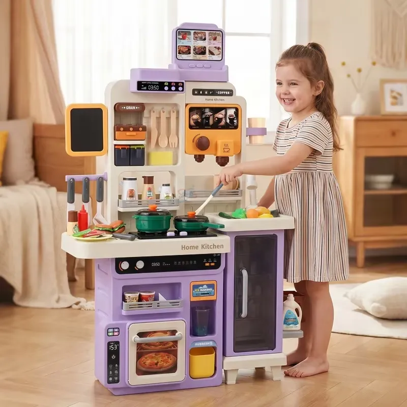 Kids Toys Kitchen Set - Grande cuisine de jeu d'imitation de
