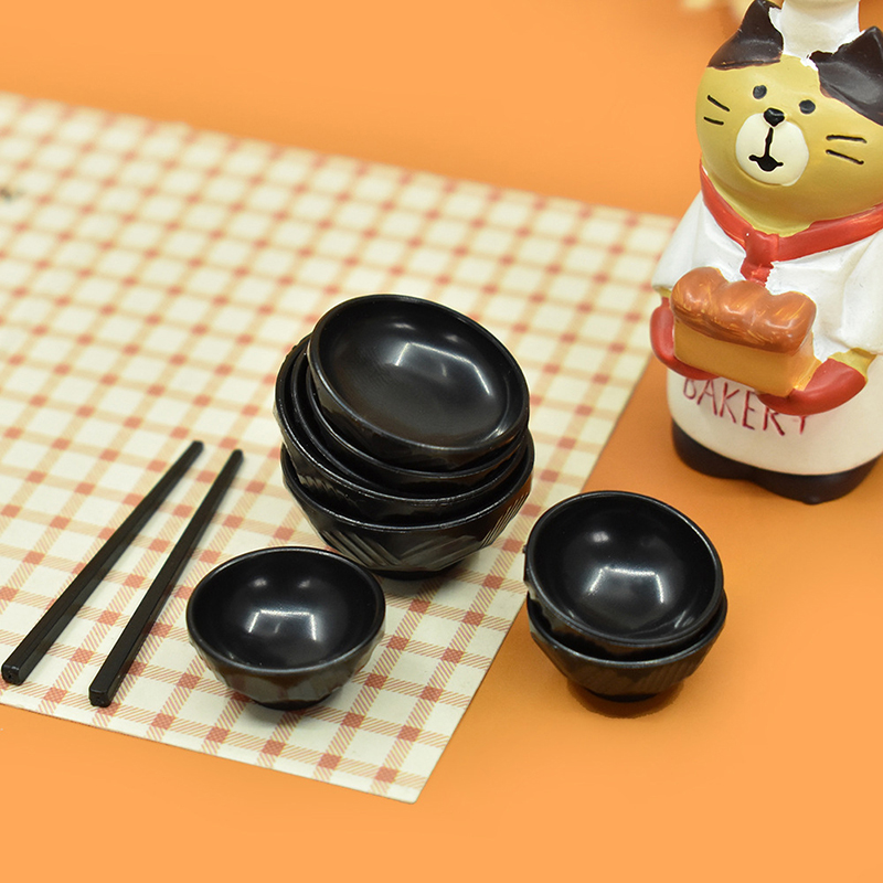Kids Toys Kitchen Set - Baguettes miniatures QuePlate Bowl pour enfants,