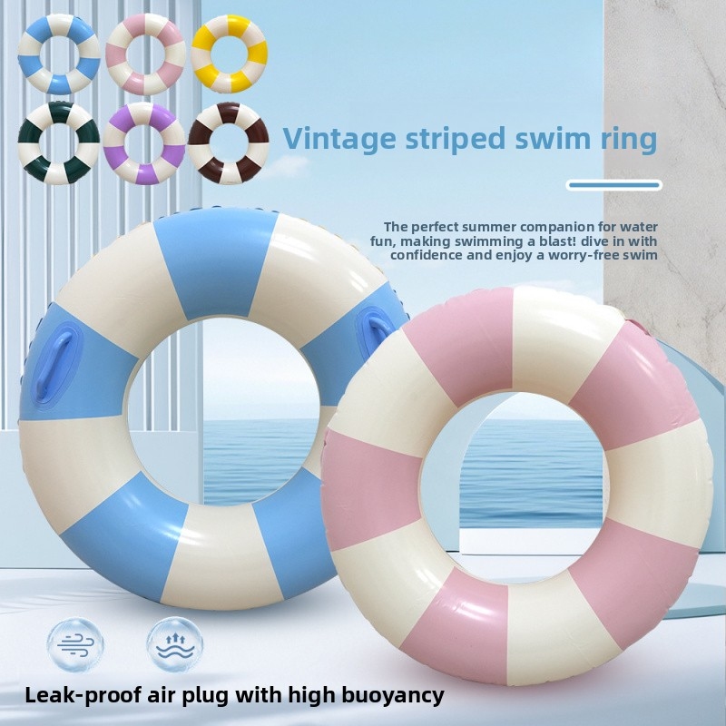 Kids Toys Play Youtube - Bouée de piscine gonflable vintage rayée