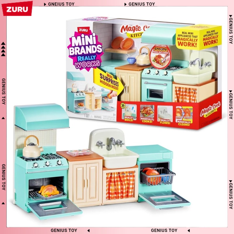 Kids Toys Kitchen Set - Zuru Mini Brands Magic Cook Kitchen