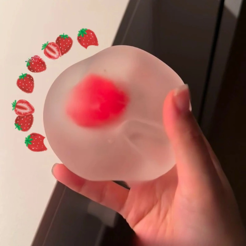 Kids' Toy - Balle anti-stress fraise souple, jouet sensoriel