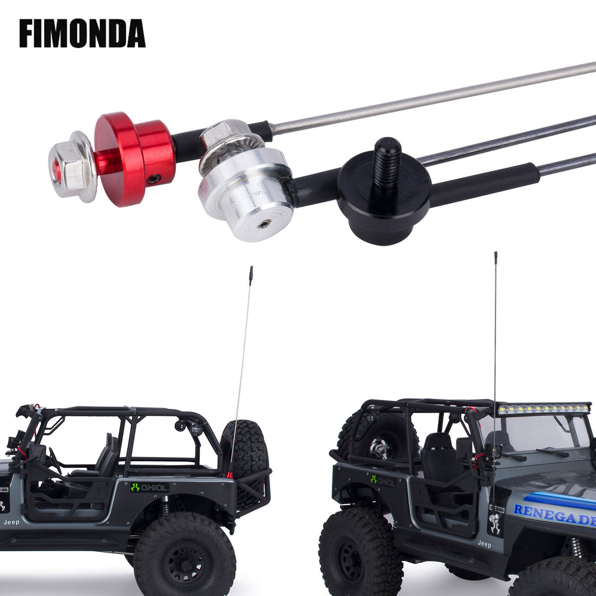 Tamiya Model Rc Car - Antenne de Simulation réglable en métal