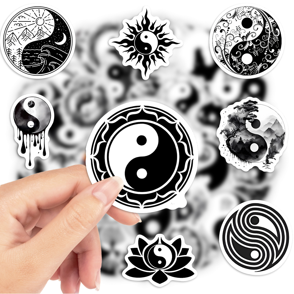 Autocollants chinois Yin Yang  - Kids Toys Laptop avis et prix