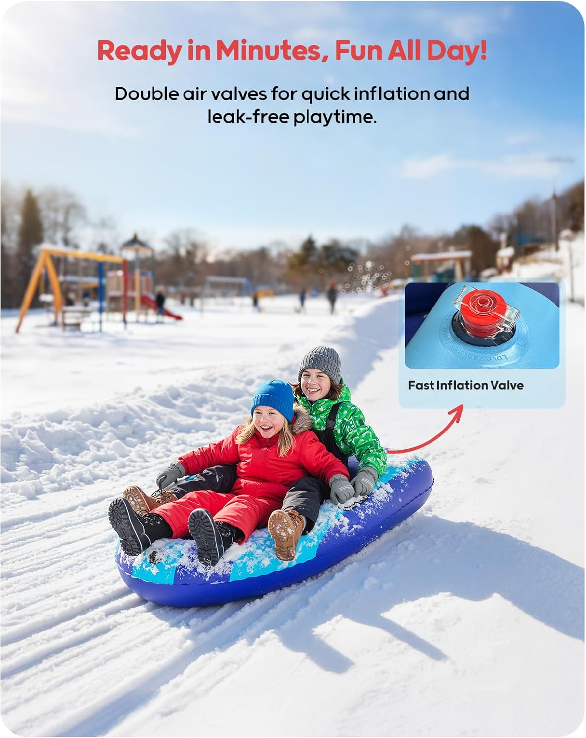 QPAU Luge gonflable en PVC rob - Kids' Toy avis et prix