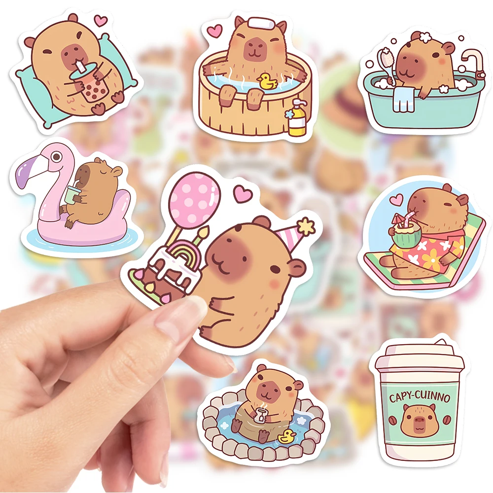 Autocollants Capybara café mig - Kids Toys Laptop avis et prix