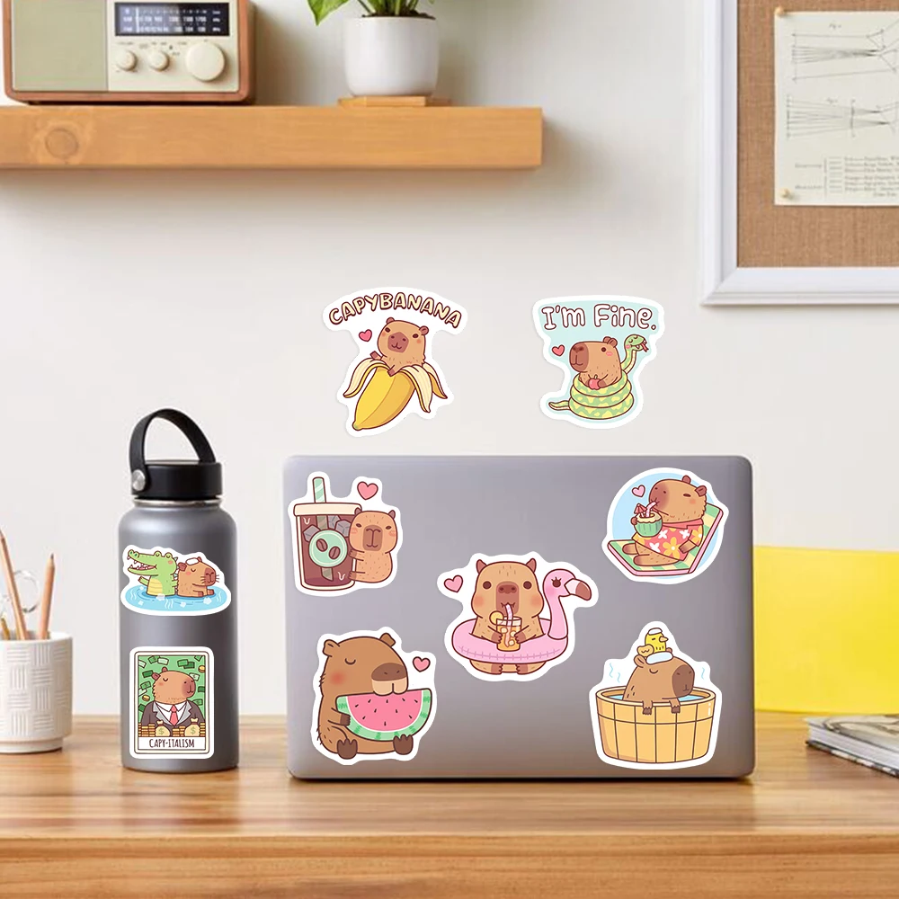 Autocollants Capybara café mig - Kids Toys Laptop avis et prix
