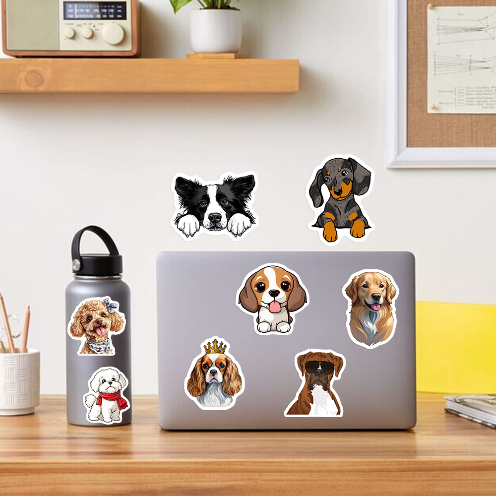 Autocollants Adorables Chiots  - Kids Toys Laptop avis et prix