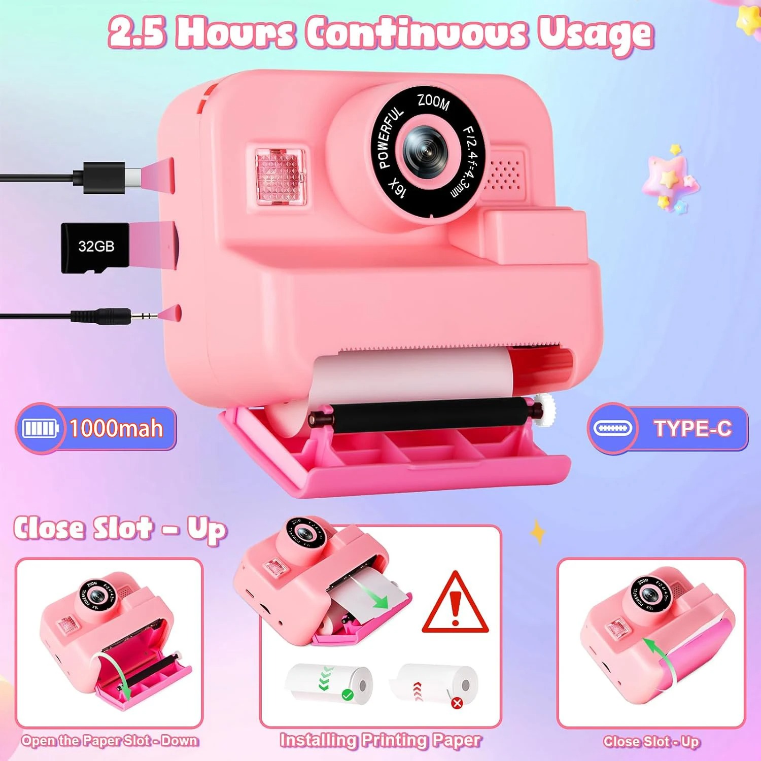 NewInstant caméra d'impression - Kids Toys Top View avis et prix